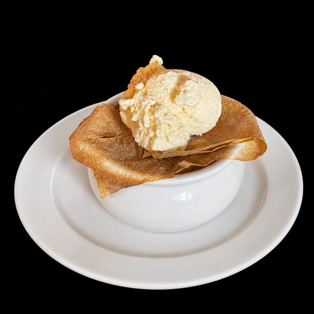Apple Crisp a la Mode.
